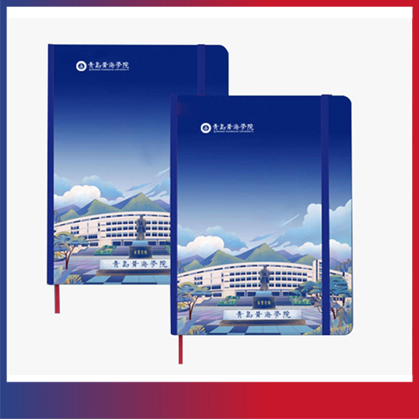 纽约国际最新网站文创纪念品——手绘风格笔记本（蓝色）